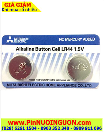 Mitsubishi LR44 A76 AG13; Pin cúc áo 1.5v Alkaline Mitsubishi LR44 chính hãng (Giá/1 viên)